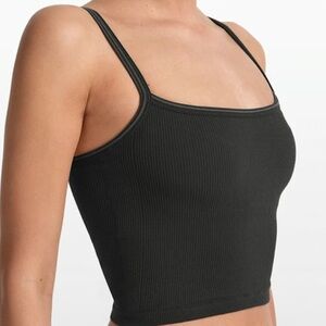 NikeSKIMS Ribbed Seamless Cami Bra Tank Obsidian Med MWT (SK0249)